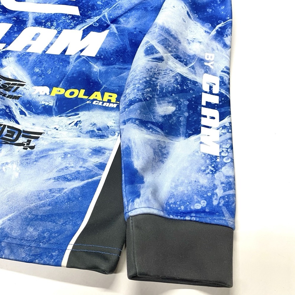 Clam Ice Armor Fishing Hoodie S Big Tooth Tackle Quick Set Polar Jason Mitchell - Picture 10 of 12